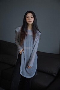 时尚垫肩薄纱防晒图片