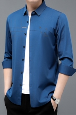 BJY08656男式2023年春季新款长袖衬衫男装商务时尚休闲衬衣，男装衬衫，电商B360