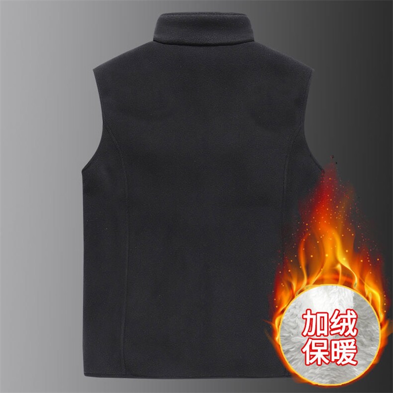 M-8XL男大码立领加绒加厚摇粒绒马甲5032-1_9809P50,男装背心/马甲,星座1516-1