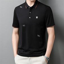 青年夏季2022男士短袖POLO衫透气时髦商务潮流半袖上衣P50，男装Polo衫，星座1105-3