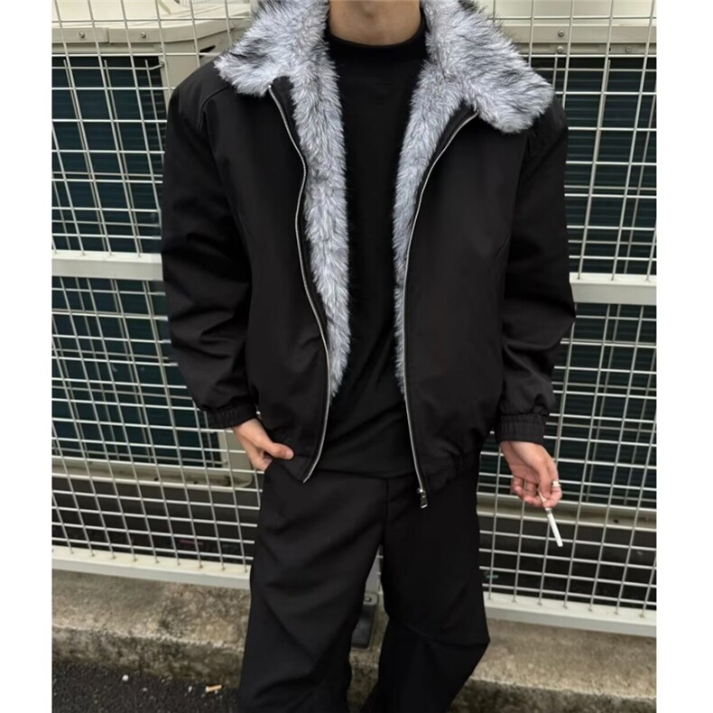 网图狼王座山雕夹克棉服加绒加厚哈林顿棉服外套A025-QY15033-P98,男装夹克,电商A025