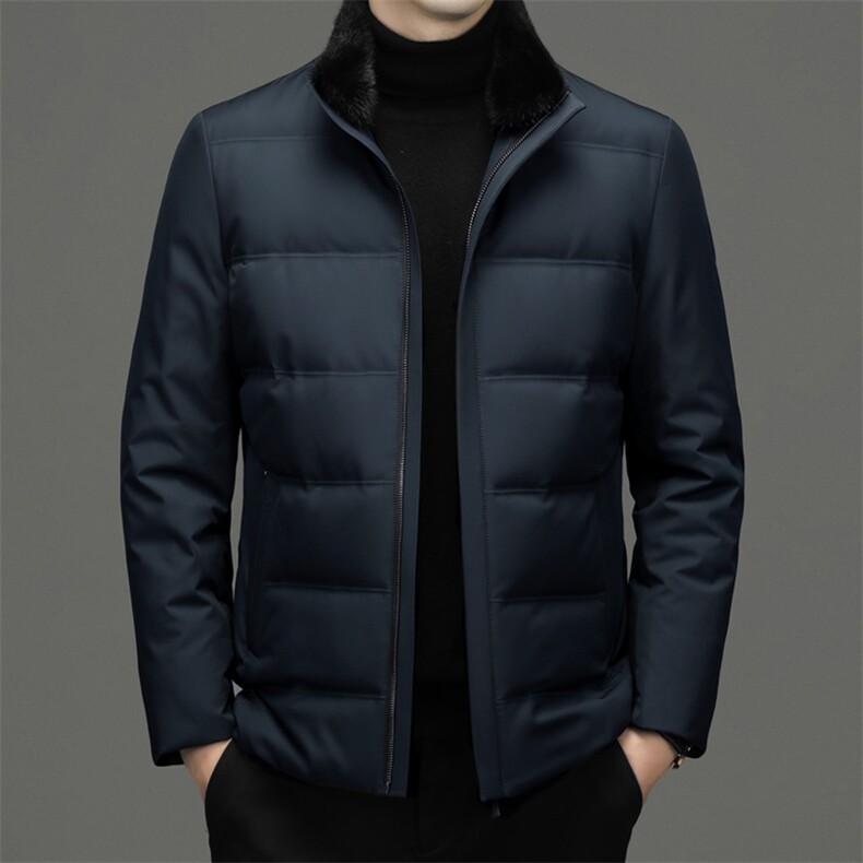 CSYR99918钱塘2020-2中年男士冬季新款立领简约厚款羽绒服P250,男装羽绒服,钱塘207-2