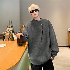 GT12高质量柔软黑色灰色P74M到XXL，男装针织衫/毛衣，星座506