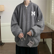23秋款美式复古麂皮绒飞行棒球服男女夹克外套JF3300-P80控108，男装夹克，电商B370