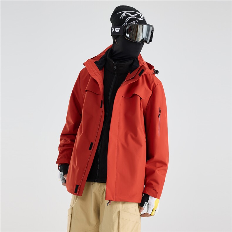 冲锋衣2025新款秋冬三合一户外防风登山运动外套A436-6688-P105,男装夹克,电商A436
