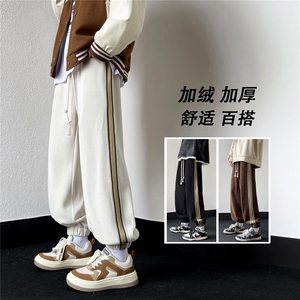 冬季加绒休闲裤男鸥棉绒加厚束脚裤D329-QM545-P60-控78图片