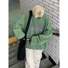 得物抖音高品质二开360克重磅做旧炒雪花纯色圆领水洗卫衣1509，男装卫衣，电商A486