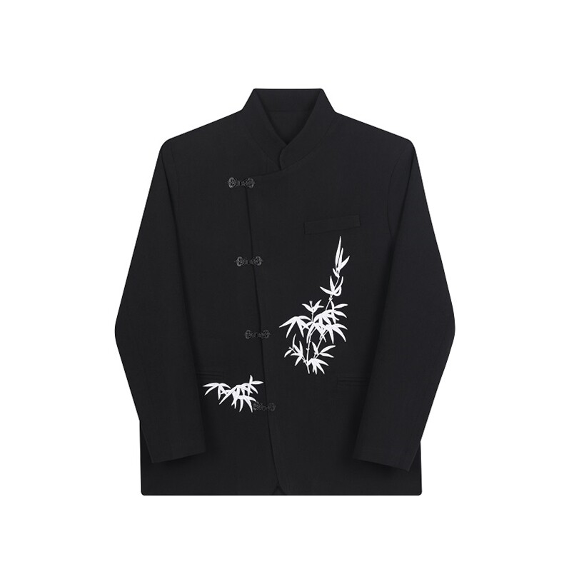 初春新款个性中式立领刺绣西服男女外套潮流复古金属盘扣122P140,男装西服,星座901-1（原C217）
