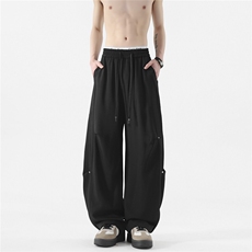 夏季休闲裤冰丝长裤铆钉D329-QM789-P45-控79，男装休闲裤，电商D329