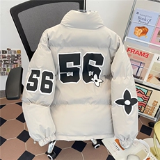 棉服男冬季新款面包服棉加厚保暖棉衣外套女ins新款LM90833-p93，男装棉衣，星座1008