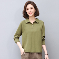 时尚百搭春季女装纯色长袖衬衫修身显瘦休闲上衣，女装衬衫，悦见她