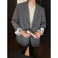 秋季新款夹克5Q4035-TP85158新中式翻袖口设计感西装外套男，男装夹克，电商A102
