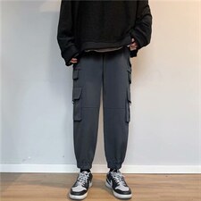 港风工装裤男ins超火宽松中性束脚休闲长裤潮流百搭潮牌kz341-p38,男装工装外套,星座1008-2