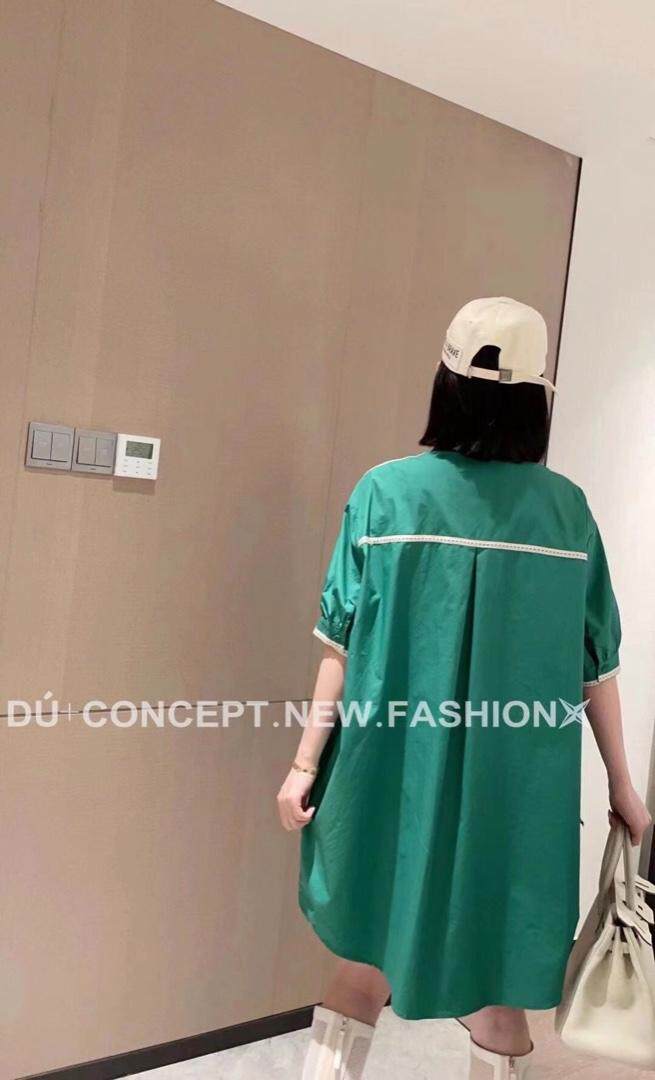 【现货】夏季新款织带衬衣裙，女装，1+9