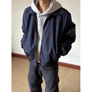 MY02-尺码M-3XL-特P65-Cleanfit翻领飞行夹克保暖棉服bomber外套图片