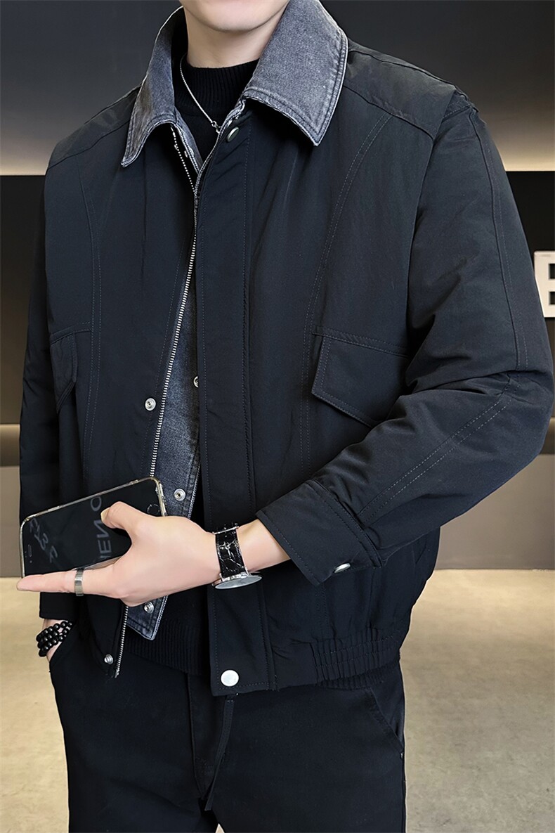 标50白鸭绒轻薄夹克式男装羽绒服冬季外套B317-Y8023-P195,男装夹克,电商B317