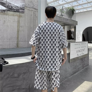 男潮流休闲套装宽松套装运动套装Z004P38图片