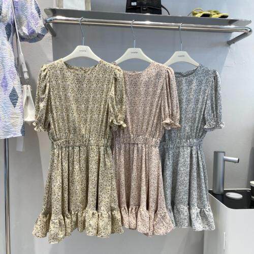 夏季新款韩版鱼尾碎花连衣裙，女装连衣裙，cosette(4F)