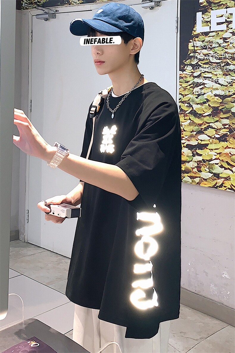 夏装港风纯棉立体T恤圆领潮牌运动短袖男女同款1577-P38控价58,男装T恤,电商A441-1