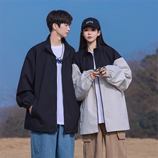 户外撞色翻领冲锋衣情侣外套防风登山服夹克男YHJK8827-P50，男装夹克，星座717