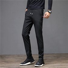 加绒P28/常规22休闲裤男潮男直筒修身裤加绒秋冬季裤子K918-P22，男装休闲裤，星座610（原A335）