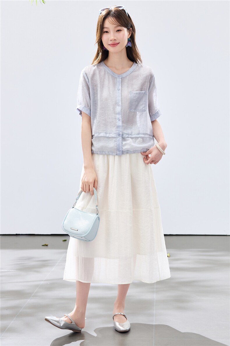 现货2026夏装新款两件套衬衣套装,女装套装/套裙,木子恋