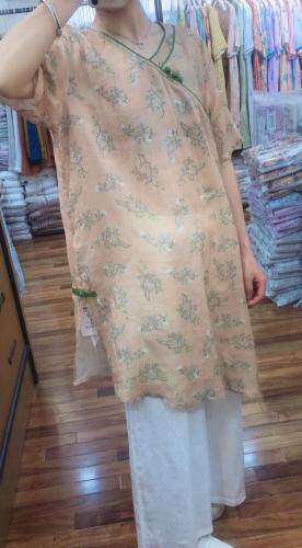 夏季新款苎麻中长款，女装，YNJDD