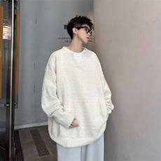 休闲慵懒软糯线衣男秋冬新款高级感针织衫v领毛衣-A1820TP55控88，男装针织衫/毛衣，电商B241