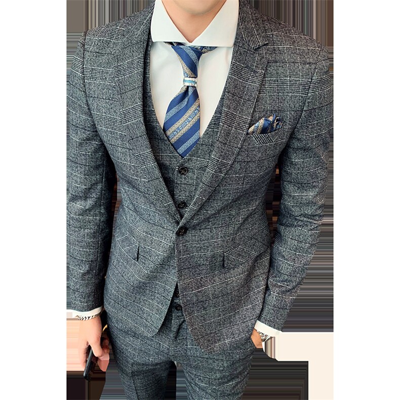 痞帅男装西服套装三件套礼服职业正装1012-W9033,男装西服套装,星座1012
