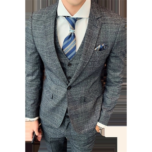 痞帅男装西服套装三件套礼服职业正装 1012-W9033图片