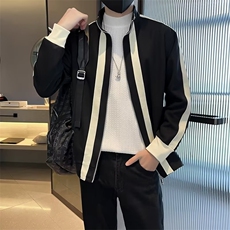 秋冬立领运动外套拼接撞色上衣开衫青年夹克JK006-P63，男装夹克，星座1109-3