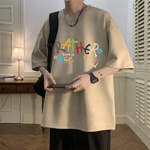 麂皮绒短袖t恤男大码半袖男 JD82301-P25图片