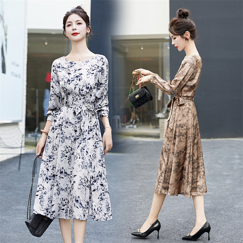 罗得堡2023年秋季时尚气质新款连衣裙7118，女装连衣裙，罗得堡