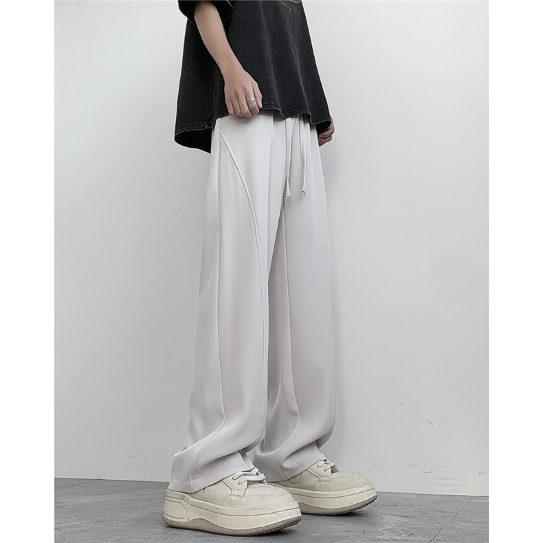 夏季垂感休闲裤男宽松小西裤D329-QM705-特P40-控68，男装西裤，电商D329