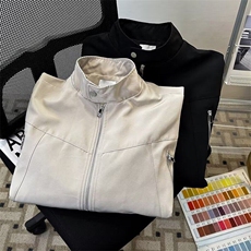 高街工装飞行员夹克男款拉链设计感运动棒球服外套上衣W6345-P64，男装夹克，星座412-3