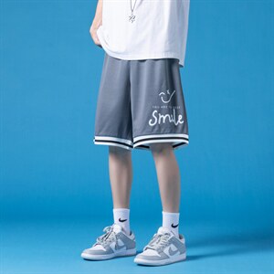 ！2023夏季男士速干短裤织带撞色五分裤宽松中裤DK501P25图片
