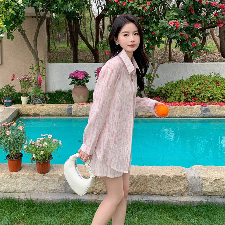 【现货】粉色防晒套装088-6620P125K178,女装套装/套裙,2C088