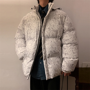港风2026新品冬季宽松情侣装男装棉衣棉服冬装加厚外套D004-P85图片