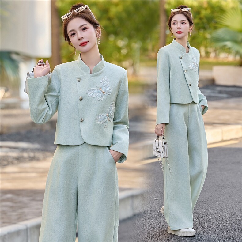 2026春季新款淑女气质御姐炸街两件套套装，女装套装/套裙，伊仟回