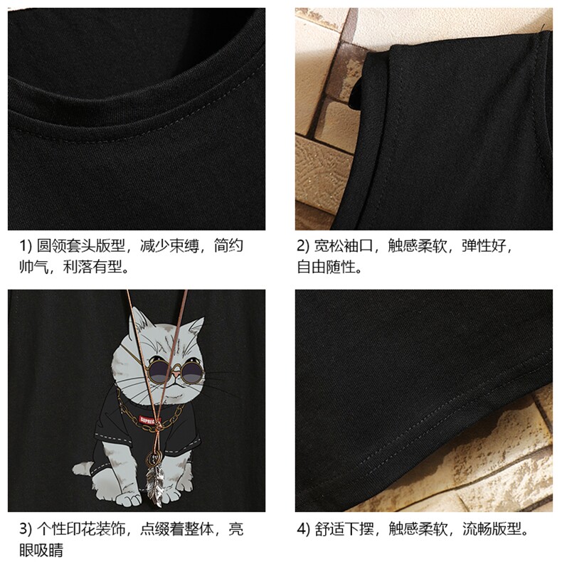 BX25044-P20港风运动汗背心男大码汗衫男无袖T恤男砖墙挂拍,男装T恤,电商A040A