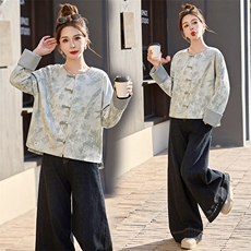 2025春季新款gf外套新中式拼接g风外套潮，女装短外套，橙子家