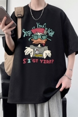 麂皮绒短袖t恤男大码半袖男大皂风JD82380-P25，男装T恤，电商A040