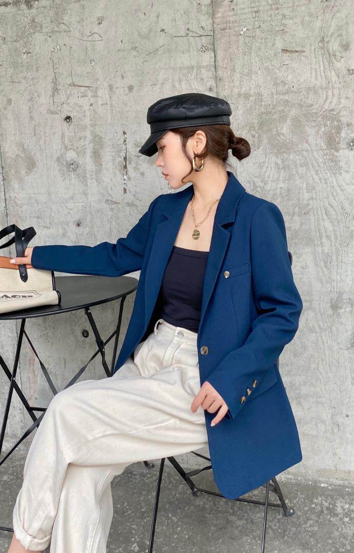 现货秋款西装外套，女装西装，海之萍