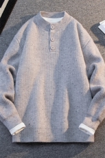 8812-P652025年秋冬新款休闲毛衣男士时尚长袖宽松针织衫上衣，男装针织衫/毛衣，电商A113