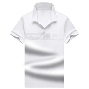 夏季新款男士翻领短袖t恤中年有领男装上衣服休闲POLO衫图片