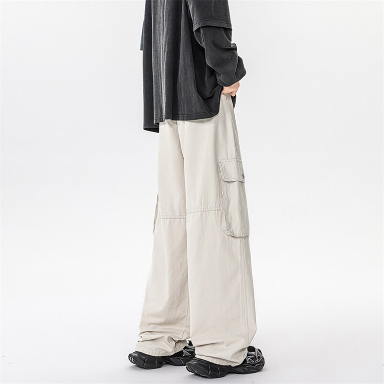 8XL-M美式高街工装裤2025春季大码直筒裤休闲裤阔腿裤KZ1910/P68,男装工装外套,电商B238