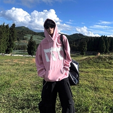 连帽卫衣男春秋季新款美式重磅高街潮牌宽松外套W0025-P54，女装短外套，星座208-5