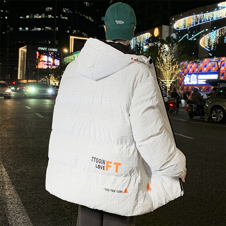 22冬季新款休闲加厚保暖棉衣连帽潮流大码面包棉服外套33211P115,男装棉衣,电商A086