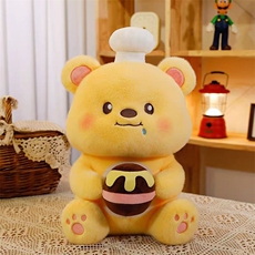 泽涵毛绒玩具 厨师熊