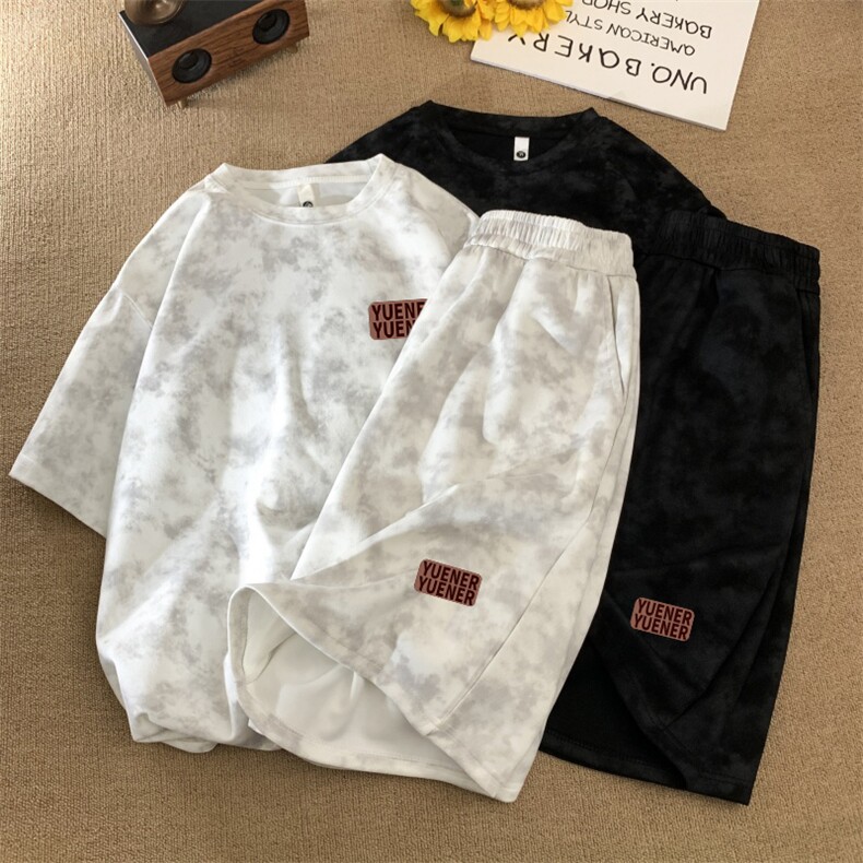 量大图低自动【有货】短袖套装C403A-TZT25394-P55,男装休闲套装,电商C403A